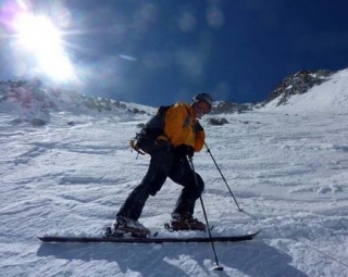  Instructor fuera de pista en Argentiere 